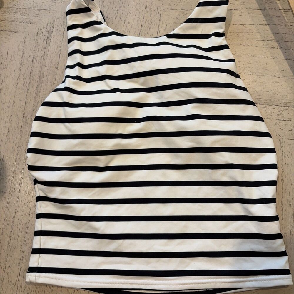Lands' End Women's Green Tankini Top